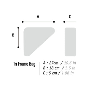 XTOURING Tri Frame Bag Cyber-Camo Diamond Black