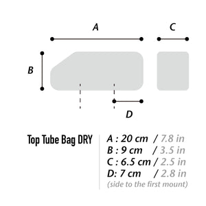 XTOURING Top Tube Bag Dry Honeycomb Iron Grey