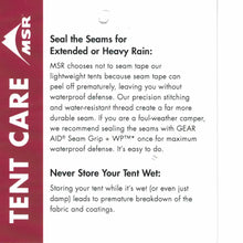 Load image into Gallery viewer, MSR®  Front Range™ 4 Person Ultralight Tarp Shelter Orange