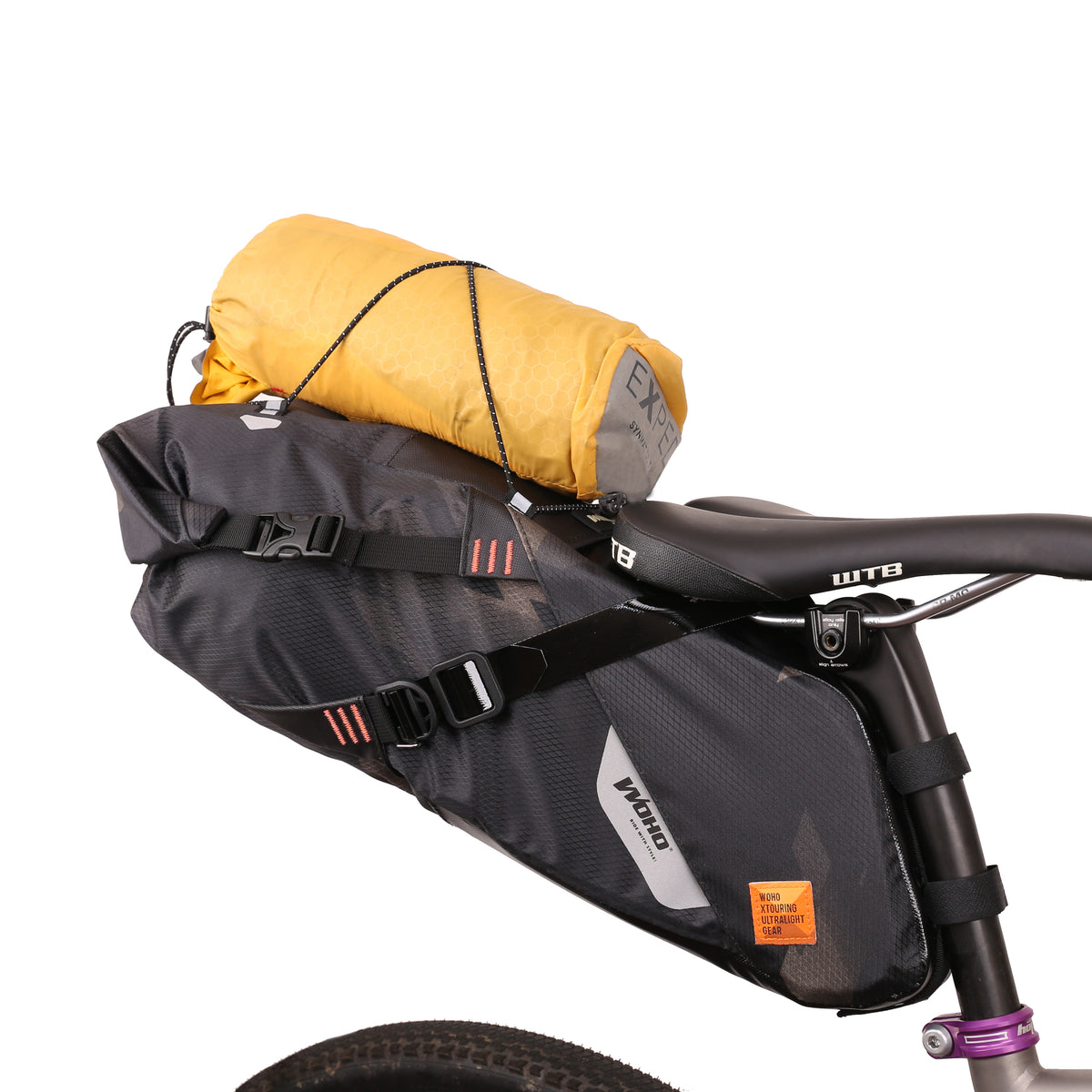 AU Bike Saddle Bag Waterproof Cycling Seat Pack Bicycle Under Seat Pouch (Grey