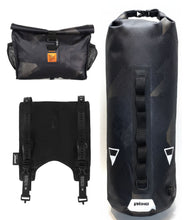 Load image into Gallery viewer, XTOURING Handlebar Bag System (Harness+Dry Bag+Acc Pack Dry) Cyber-Camo Diamond Black
