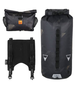 Système de sac de guidon XTOURING (harnais+sac sec+Acc Pack Dry) Cyber-Camo Diamond Black