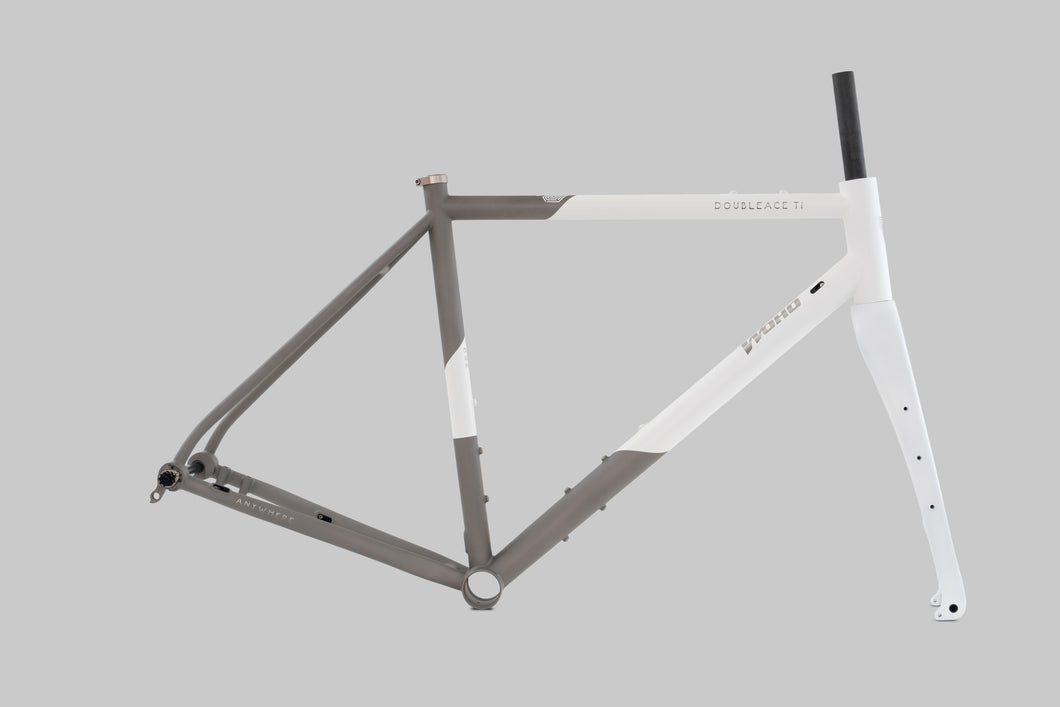 Double Ace Titanium GRAVEL | Custom Cerakote Frame-set (Hidden White/Sandblasting)