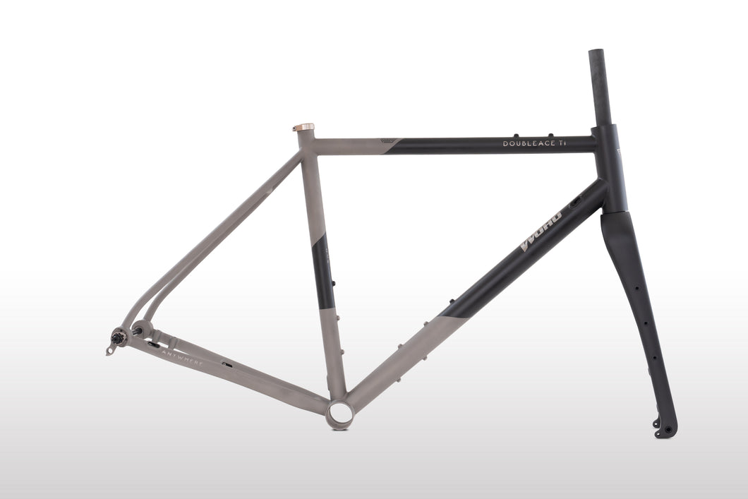 Double Ace Titanium GRAVEL | Custom Cerakote Frameset (Black Velvet/Sandblasting)