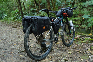 Quickslack Titanium Hardtail Mountain Demo Bike Cerakote (Aztec Teal/Sandblast)