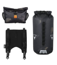 Load image into Gallery viewer, XTOURING Handlebar Bag System (Harness+Dry Bag+Acc Pack Dry) Cyber-Camo Diamond Black