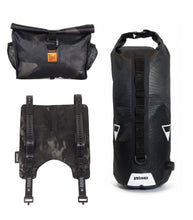 Load image into Gallery viewer, XTOURING Handlebar Bag System (Harness+Dry Bag+Acc Pack Dry) Cyber-Camo Diamond Black