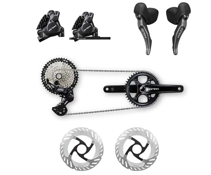 Shimano GRX RX820 Groupset - 1x12-speed | with  CS-M8100-12 Cassette (10-51T)