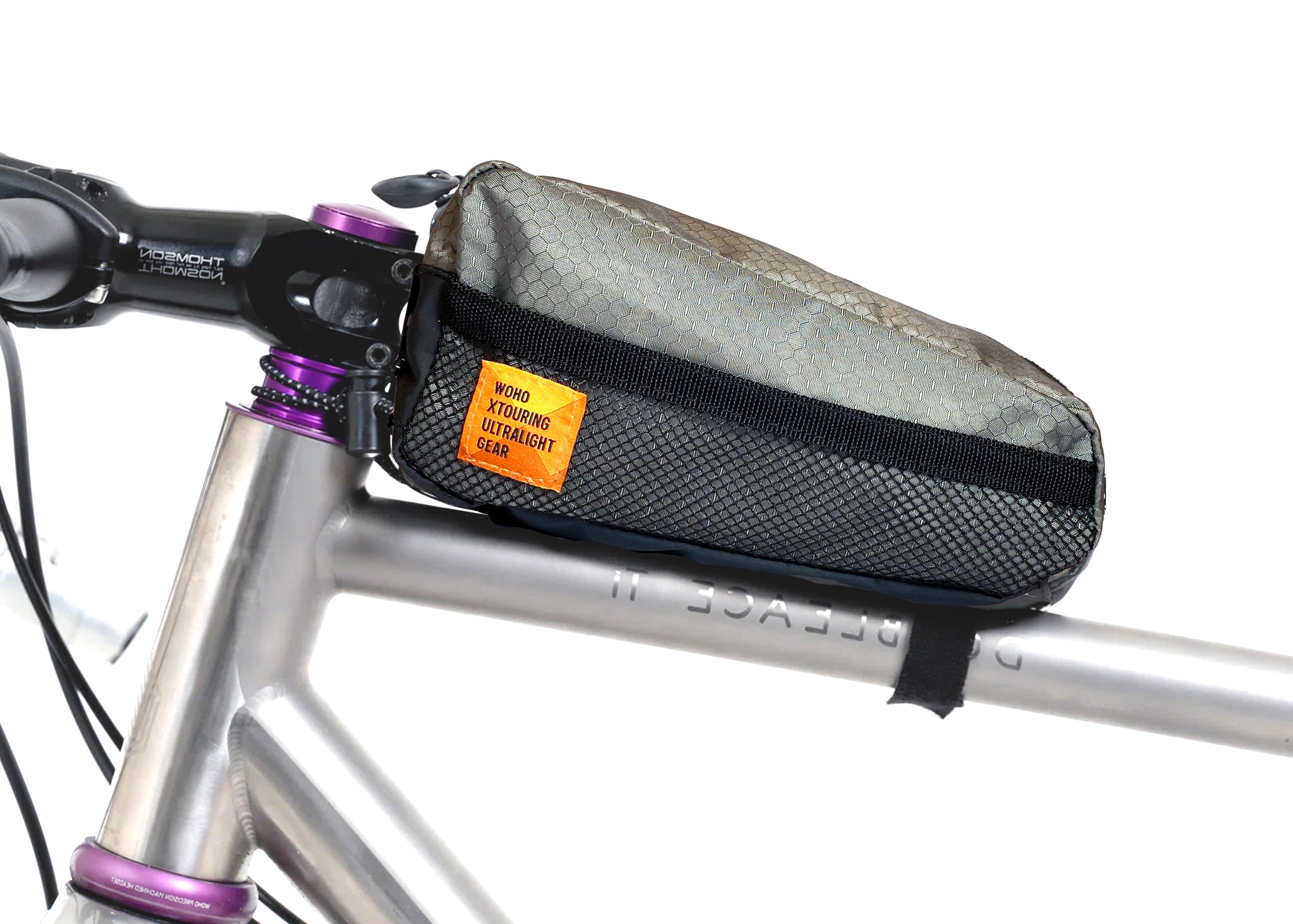 ✨新品✨Deflecto Tube Bag XTOURING Top Tube Bag Honeycomb Iron Grey – WOHO BIKE ADVENTURE