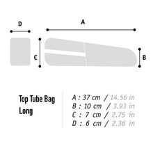 Load image into Gallery viewer, XTOURING Top Tube Bag Long Cyber-Camo Diamond Black