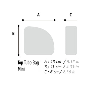 XTOURING Top Tube Bag Mini Cyber-Camo Diamond Black