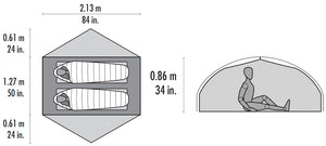 MSR® Carbon Reflex™ 1 Ultralight 1 personne dix