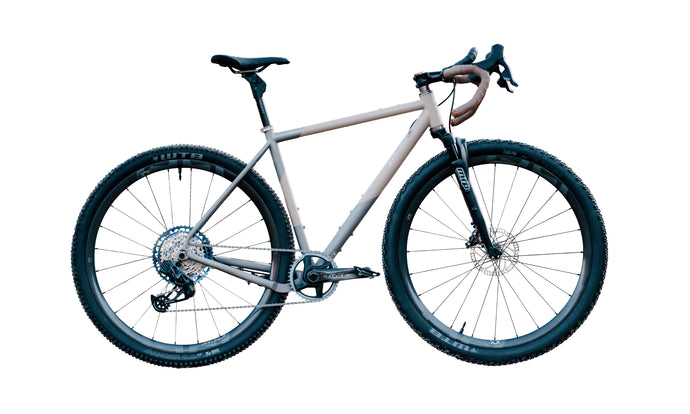 Double Ace Plus+ Titanium GRAVEL | Demo Bike Custom Cerakote (McMillan® Tan/Sandblasting)