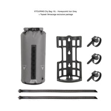 Cargar imagen en el visor de la galería, Pack XTOURING Dry Bag - Honeycomb Iron Grey + Topeak Versacage