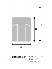 Laden Sie das Bild in den Galerie-Viewer, XTOURING Almighty Cup Honeycomb Iron Grey