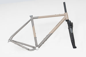 Double Ace Plus+ Titanium GRAVEL | Custom Cerakote Frame-set (McMillan® Tan/Sandblast)