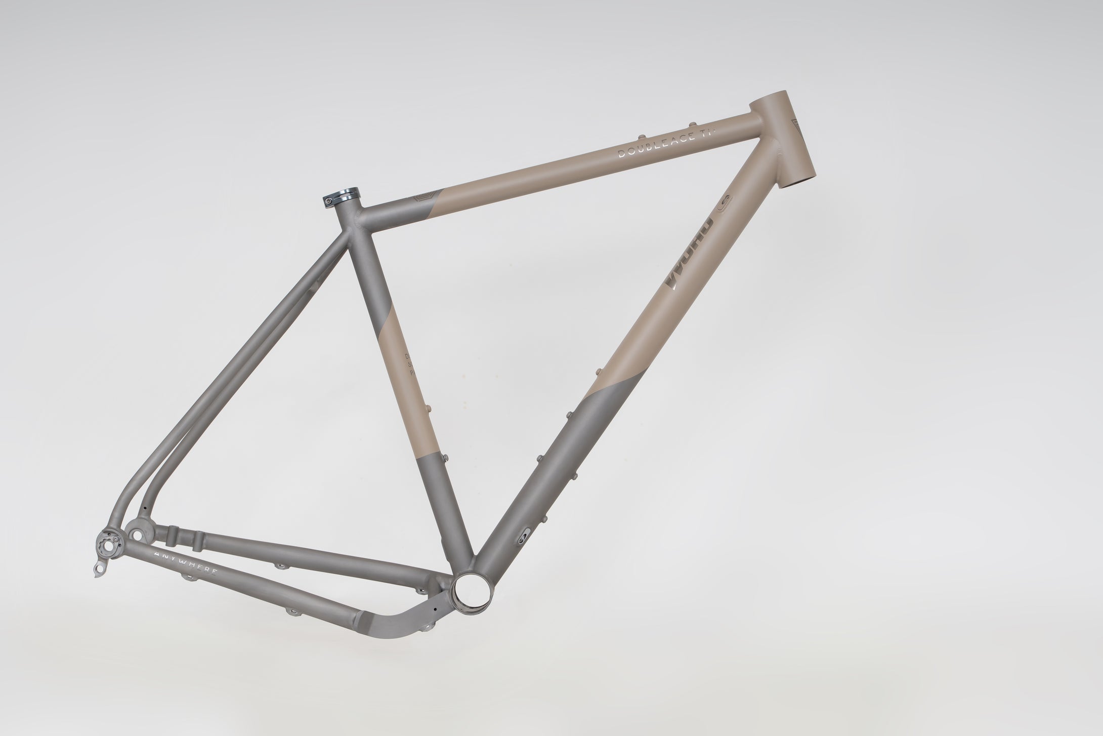 Double Ace Plus+ Titanium GRAVEL | Custom Cerakote Frame-set (McMillan® Tan/Sandblast)