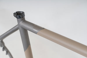 Double Ace Plus+ Titanium GRAVEL | Custom Cerakote Frame-set (McMillan® Tan/Sandblast)