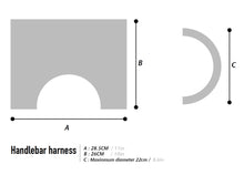 Load image into Gallery viewer, XTOURING Handlebar Bag System (Handlebar Harness+Dry bag) Honeycomb Iron Grey