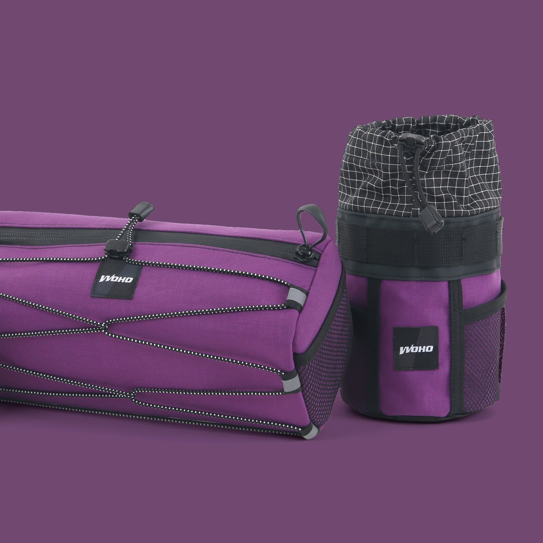 lenkertasche mit getränkehalter ColorGrind Lenkertasche + Almighty Getränkehalter im Set – WOHO BIKE ADVENTURE & BIKEPACKING