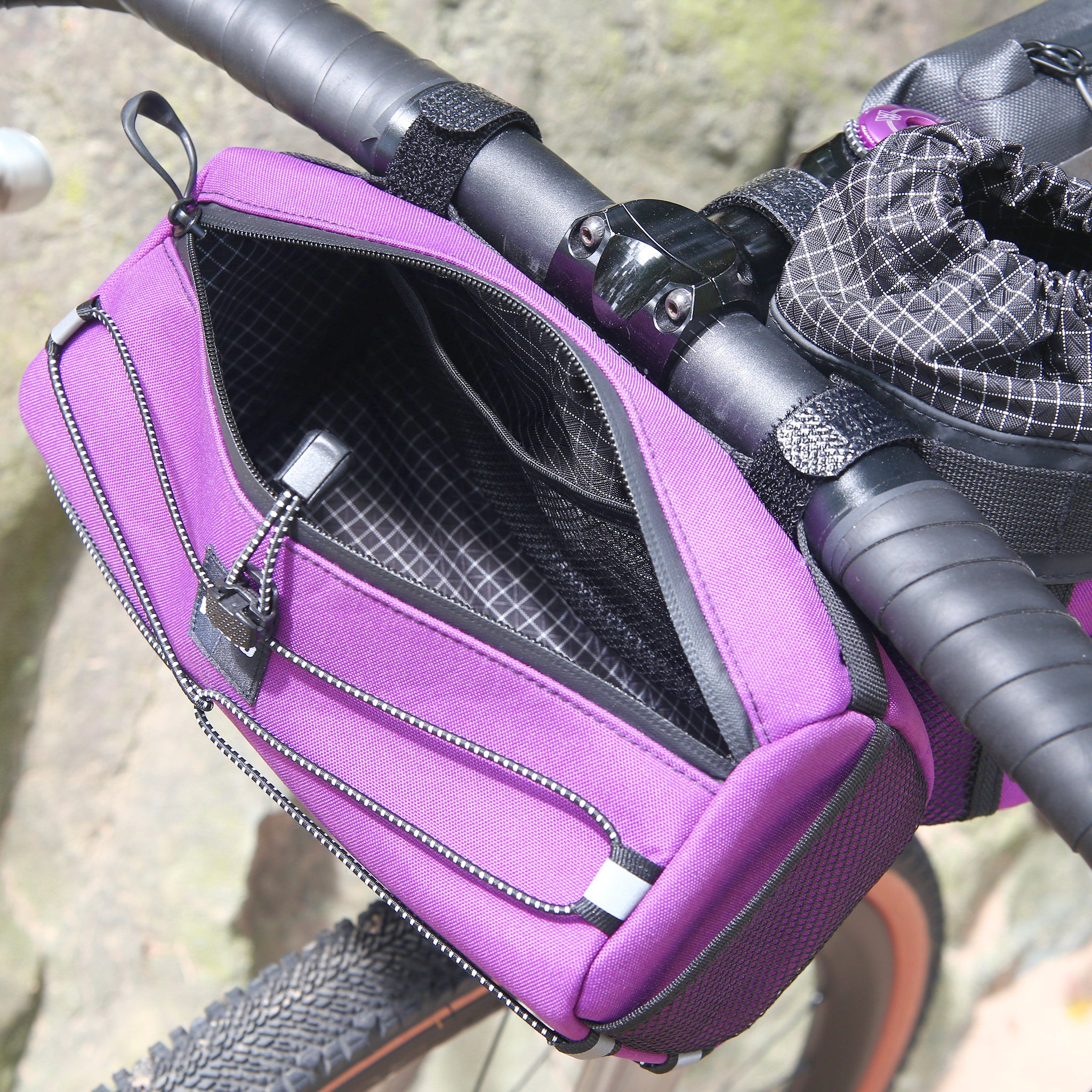 woom lenkertasche ColorGrind Lenkertasche Lila