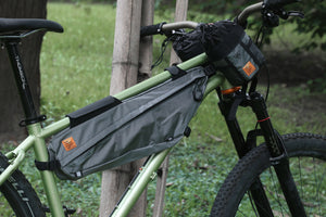 XTOURING Frame Bag + Almighty Cup Bundle Honeycomb Iron Grey