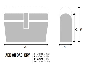 XTOURING Handlebar Bag System (Handlebar Harness+Dry Bag+Acc Pack Dry) Honeycomb Iron Grey