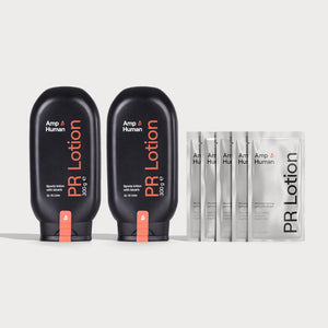 「新包裝」Amp Human 耐力鍵 PR Lotion 乳液優惠套裝（300克*2瓶 + 隨身包20g*5包盒裝）