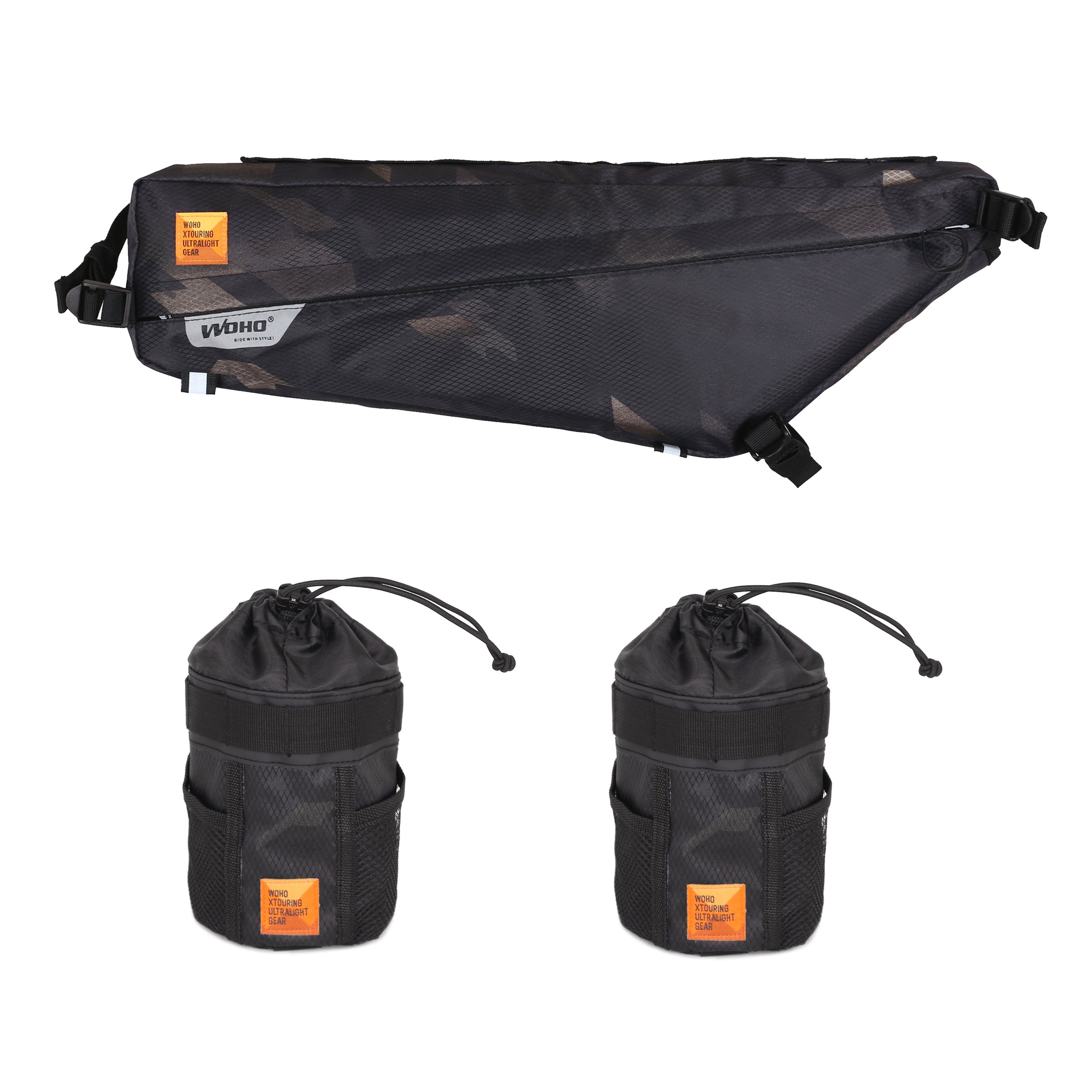 XTOURING Frame Bag Cyber-Camo Diamond Black