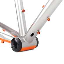 Laden Sie das Bild in den Galerie-Viewer, Double Ace Columbus All Road Bike | (Metallic silver/Orange)