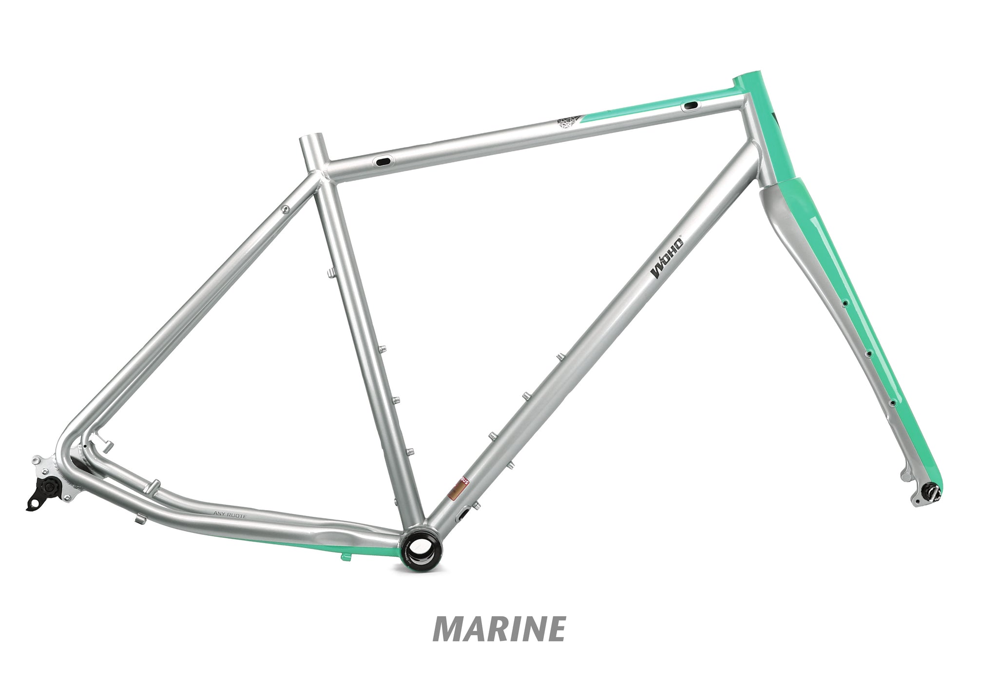 Double Ace Columbus All Road Bike | (Metallic silver/Orange