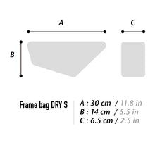 Load image into Gallery viewer, XTOURING Frame Bag DRY S Honeycomb Iron Grey