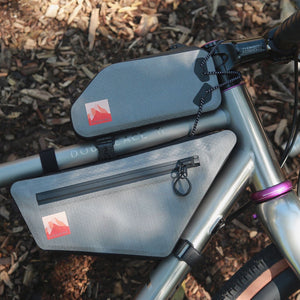 XTOURING Frame Bag Dry S / Top Tube Bag Dry Honeycomb Iron Grey BUNDLE