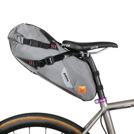 XTOURING 輕量防水座墊包 M 金屬灰｜蜂巢格織紋