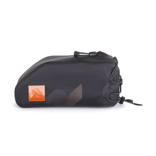 XTOURING Top Tube Bag DRY Cyber-Camo Diamond Black