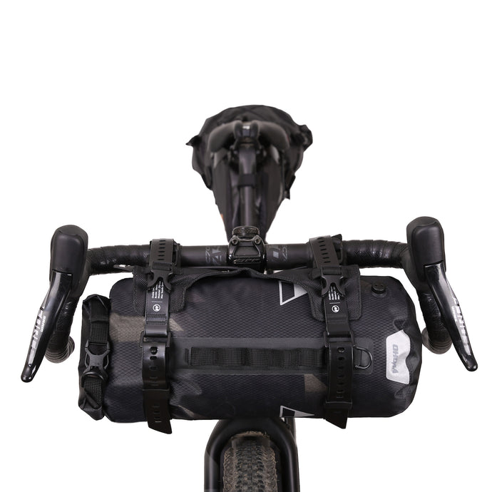 XTOURING Handlebar bag system (Handlebar Harness+Dry bag) Cyber-Camo Diamond Black